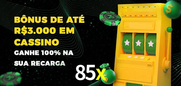85x melhor bônus de depósito